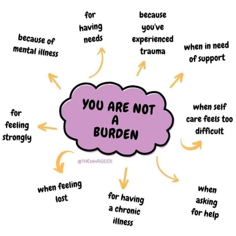You are not a burden Sarah Coe (MBACP) Individual Counselling